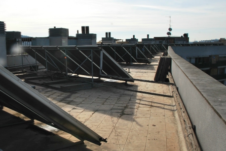 Terraza en Barcelona antes de impermeabilizarla